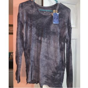 American Eagle long sleeve tie dye plush shirt
